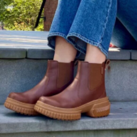 NEW Sorel Ona Ave Chelsea Boots Waterproof, Leather 259 7S3 - Picture 9 of 9